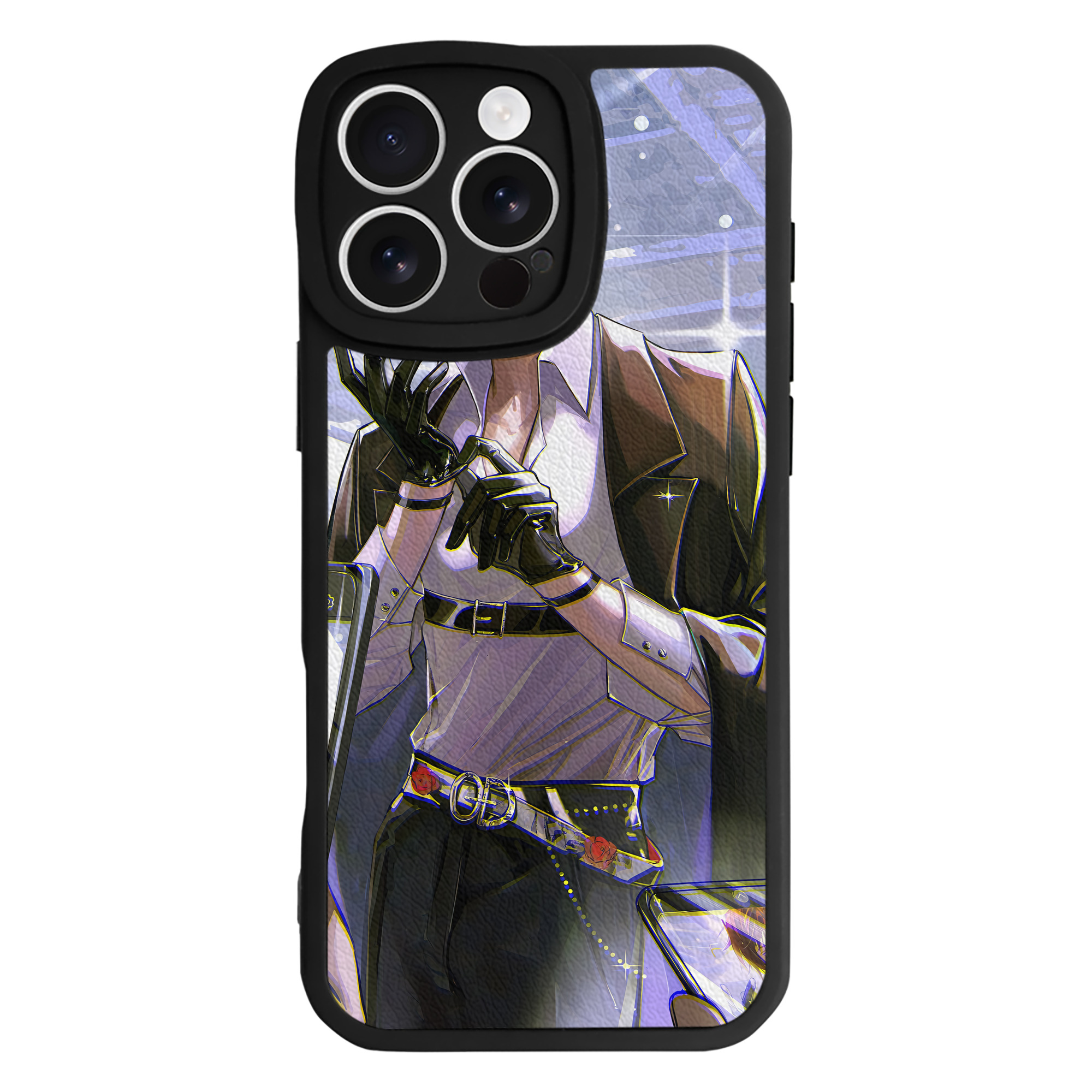 （画像用） 文豪ストレイドッグス Bungo Stray Dogs 【iPhone 16シリーズ対応】シリコンスマホケース（レザー調） 材質：シリコン